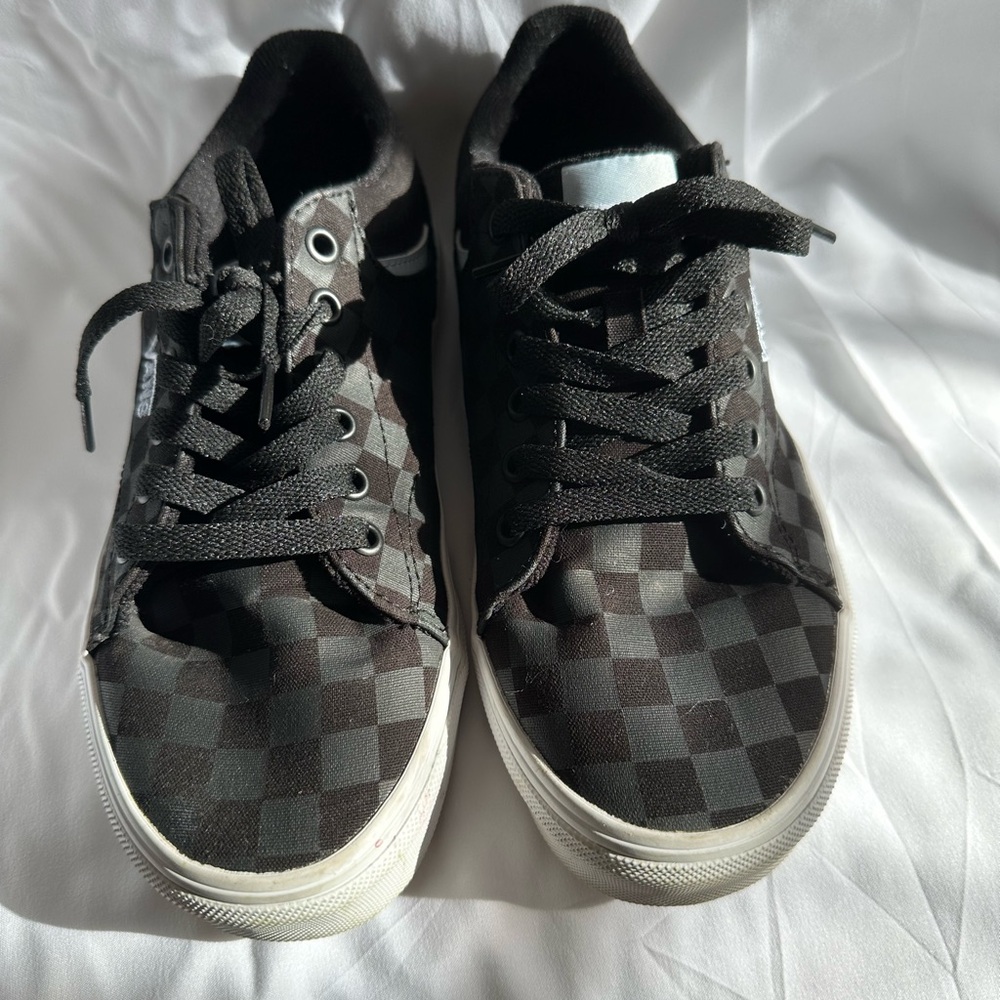 Vans Black Checkered Sneakers Womens Size 7